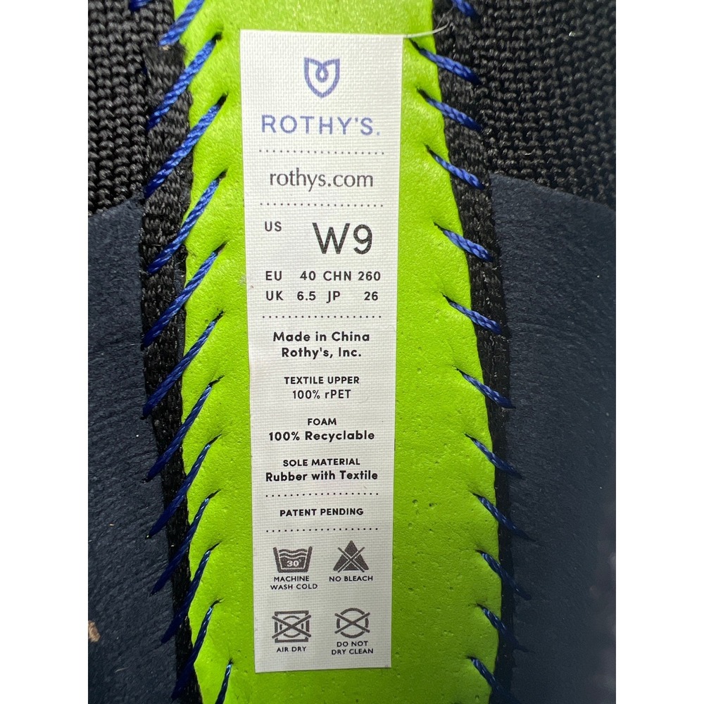 Rothy's The‎ Point Black Solid Flat Slip On Shoes… - image 8